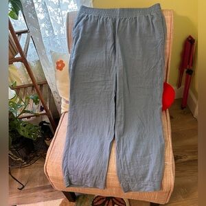 Old Navy Linen Blend Straight Ankle Pant